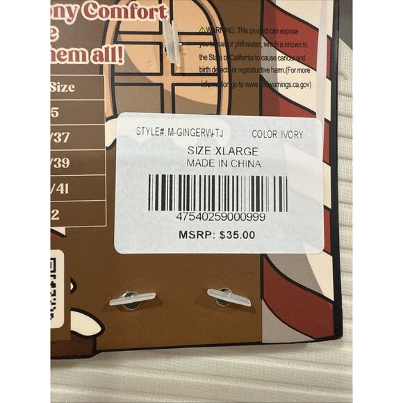 GINGERBREAD Ladies XL Size 11 Memory Foam Hood Back Slippers House Shoes NEW - Picture 7 of 7